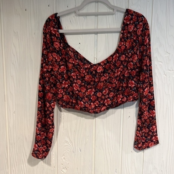 𝅺city Studio Midriff Blouse with ruching and elastic size XL - Picture 5 of 7